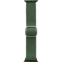 LN-AW41B06GR [Apple Watch 38/40/41mm バンド（Series 10/42mm対応） 「CORVIN」 ストレッチナイロンバンドB グリーン]