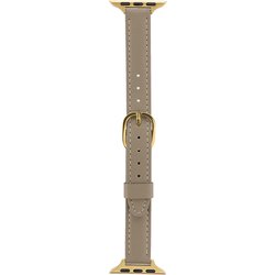 LN-AW41B09GY [Apple Watch 38/40/41mm バンド（Series 10/42mm対応） 「CORVIN」 スリムレザーバンド グレー]