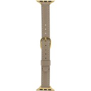 LN-AW41B09GY [Apple Watch 38/40/41mm バンド（Series 10/42mm対応） 「CORVIN」 スリムレザーバンド グレー]