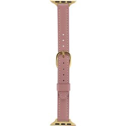 LN-AW41B09PK [Apple Watch 38/40/41mm バンド（Series 10/42mm対応） 「CORVIN」 スリムレザーバンド ダスティピンク]