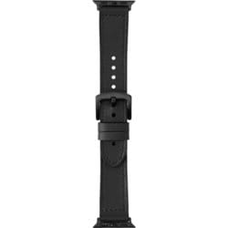LN-AW41B11BK [Apple Watch 38/40/41mm バンド（Series 10/42mm対応） 「CORVIN」 裏面ラバーレザーバンド ブラック]