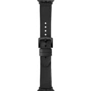 LN-AW41B11BK [Apple Watch 38/40/41mm バンド（Series 10/42mm対応） 「CORVIN」 裏面ラバーレザーバンド ブラック]