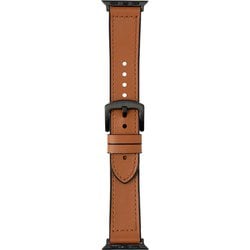 LN-AW41B11BR [Apple Watch 38/40/41mm バンド（Series 10/42mm対応） 「CORVIN」 裏面ラバーレザーバンド ブラウン]
