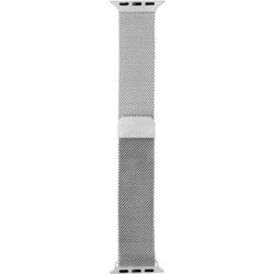 LN-AW41B14SV [Apple Watch 38/40/41mm バンド（Series 10/42mm対応） 「CORVIN」 マグネットメッシュメタルバンド シルバー]