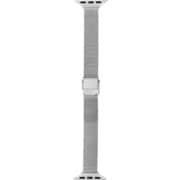 LN-AW41B16SV [Apple Watch 38/40/41mm バンド（Series 10/42mm対応） 「CORVIN」 スリムメッシュメタルバンド シルバー]