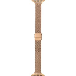 LN-AW41B16GD [Apple Watch 38/40/41mm バンド（Series 10/42mm対応） 「CORVIN」 スリムメッシュメタルバンド ピンクゴールド]