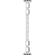 LN-AW41B19SV [Apple Watch 38/40/41mm バンド（Series 10/42mm対応） 「CORVIN」 スクエアメタルバンド シルバー]