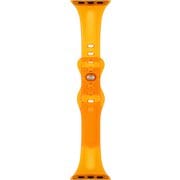 LN-AW41B26COR [Apple Watch 38/40/41mm バンド（Series 10/42mm対応） 「CORVIN」 クリアバンド クリアオレンジ]