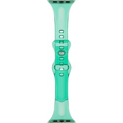 LN-AW41B26CGR [Apple Watch 38/40/41mm バンド（Series 10/42mm対応） 「CORVIN」 クリアバンド クリアグリーン]