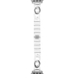 LN-AW41B27SV [Apple Watch 38/40/41mm バンド（Series 10/42mm対応） 「CORVIN」 クリアチェーンバンド シルバー]