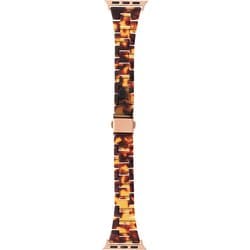 LN-AW41B28BR [Apple Watch 38/40/41mm バンド（Series 10/42mm対応） 「CORVIN」 ストーン調バンド ブラウン]