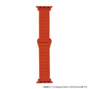 LN-AW49B02RD [Apple Watch 42/44/45/49mm バンド（Series 10/46mm対応） 「CORVIN」 マグネットシリコンバンド レッド]