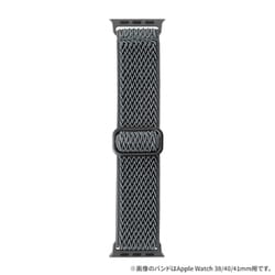 LN-AW49B05GY [Apple Watch 42/44/45/49mm バンド（Series 10/46mm対応） 「CORVIN」 ストレッチナイロンバンドA グレー]
