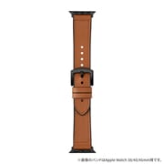 LN-AW49B11BR [Apple Watch 42/44/45/49mm バンド（Series 10/46mm対応） 「CORVIN」 裏面ラバーレザーバンド ブラウン]