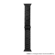 LN-AW49B12BK [Apple Watch 42/44/45/49mm バンド（Series 10/46mm対応） 「CORVIN」 ベーシックメタルバンド ブラック]