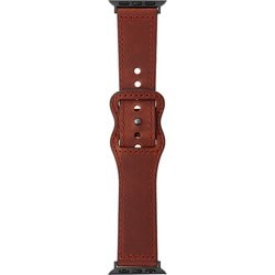 LN-AW41B30BR [Apple Watch 38/40/41mm バンド（Series 10/42mm対応） 「CORVIN」 シンプルレザーバンド ブラウン]