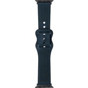LN-AW41B30NV [Apple Watch 38/40/41mm バンド（Series 10/42mm対応） 「CORVIN」 シンプルレザーバンド ネイビー]