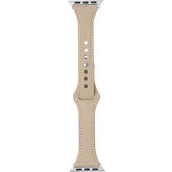 LN-AW41B31BG [Apple Watch 38/40/41mm バンド（Series 10/42mm対応） 「CORVIN」 スリムシンプルレザーバンド ベージュ]