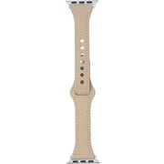 LN-AW41B31BG [Apple Watch 38/40/41mm バンド（Series 10/42mm対応） 「CORVIN」 スリムシンプルレザーバンド ベージュ]
