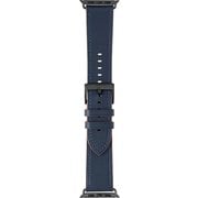LN-AW41B32NV [Apple Watch 38/40/41mm バンド（Series 10/42mm対応） 「CORVIN」 ベーシックレザーバンド ネイビー]