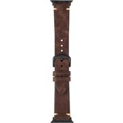 LN-AW41B33BR [Apple Watch 38/40/41mm バンド（Series 10/42mm対応） 「CORVIN」 ヴィンテージ調レザーバンド ブラウン]