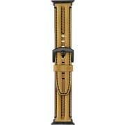 LN-AW41B34CA [Apple Watch 38/40/41mm バンド（Series 10/42mm対応） 「CORVIN」 3Dラインレザーバンド キャメル]