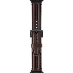 LN-AW41B34BR [Apple Watch 38/40/41mm バンド（Series 10/42mm対応） 「CORVIN」 3Dラインレザーバンド ブラウン]