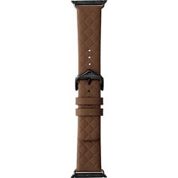 LN-AW41B35BR [Apple Watch 38/40/41mm バンド（Series 10/42mm対応） 「CORVIN」 キルティング調レザーバンド ブラウン]