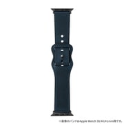 LN-AW49B15NV [Apple Watch 42/44/45/49mm バンド（Series 10/46mm対応） 「CORVIN」 シンプルレザーバンド ネイビー]