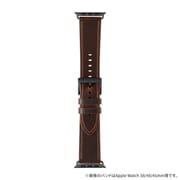 LN-AW49B16BR [Apple Watch 42/44/45/49mm バンド（Series 10/46mm対応） 「CORVIN」 ベーシックレザーバンド ブラウン]