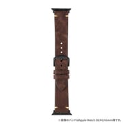 LN-AW49B17BR [Apple Watch 42/44/45/49mm バンド（Series 10/46mm対応） 「CORVIN」 ヴィンテージ調レザーバンド ブラウン]