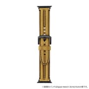 LN-AW49B18CA [Apple Watch 42/44/45/49mm バンド（Series 10/46mm対応） 「CORVIN」 3Dラインレザーバンド キャメル]