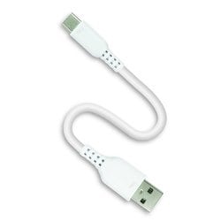 軽くてやわらか！くねくねケーブル USB Type-Cケーブル 10cm UCJ-WTC10 WH