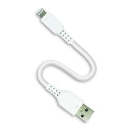 軽くてやわらか！くねくねケーブル Lightningケーブル 10cm MUJ-WLP10 WH