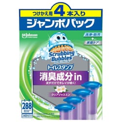 スクラビングバブル トイレスタンプ クリアジャスミン 替え 38g×4本入り