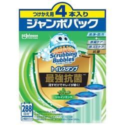 スクラビングバブル トイレスタンプ最強抗菌 シャインミント 替え 38g×4本入り