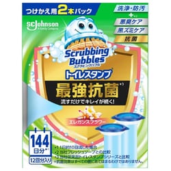 スクラビングバブル トイレスタンプ最強抗菌 エレガンスフラワー 替え 38g×2本パック