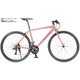 クロスバイク NIJIC QUALIA M 700C 外装18段変速 サーモンピンク NQM70A＃404