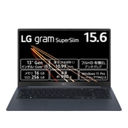15Z90RT-NP53J [薄型軽量ノートパソコン LG gram SuperSlim/15.6型/Core i5-1340P/メモリ 16GB/SSD 256GB/フルHD（1920×1080）有機ELパネル/Windows 11 Pro/英語キーボード/ネプチューンブルー]