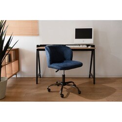 ロール デスクチェア ブルー (品番：ROL-300BL)(L-1)荷姿3辺計170cm以下 東谷 D2307 ロール デスクチェア ブルー (品番：ROL-300BL)(L-1)荷姿3辺計170cm