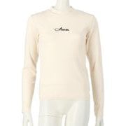 913-7273 WH M トップス [吸湿発熱加工 プチハイネック ロングTシャツ]