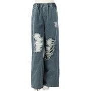 912-7263 BL M パンツ [R＋S クラッシュイージーデニムパンツ]