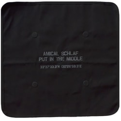アミカルシュラフ マグネット内蔵ストーブシート （四角） BLACK-PF