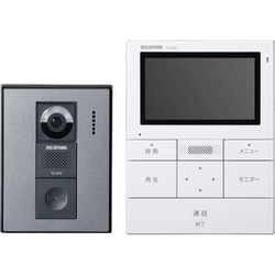 テレビドアホン みまもるドアホン みはり自動録画/機械音声応答 ホワイト/ガンメタリック TD-SM3010T-WSH
