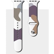 Apple Watch 41/40/38mm用 B1シリコンバンド パープル+迷彩