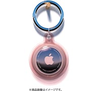 Airtag ケース E2 TPU 完全保護 簡単クリップ グラデーション 半透明レッド
