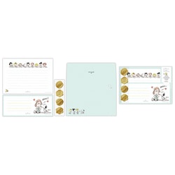 レターセット スヌーピーライフ グリーン EES-830-854