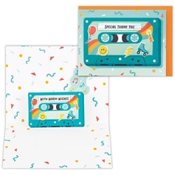 サンキューカード 海外デザイン カレターセット テープ EAR-830-304