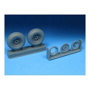 BRAR48500 1/48 P-51 ホイール ブロックトレッド [プラモデル用パーツ]