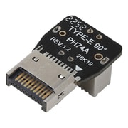 フロントUSB Type-Cヘッダー変換アダプタ L型標準 USB-027